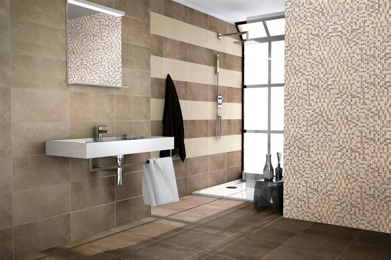Баня Walk 25x50 см. – испански матирани плочки за баня в онлайн магазин KERANOVA, подови и стенни плочки, модерен неутрален дизайн