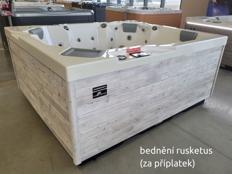 Wave 2 216х216 см. - панели в 5 цвята. Луксозно градинско джакузи Wave 2, дизайнерска вана OKA за KERANOVA онлайн магазин